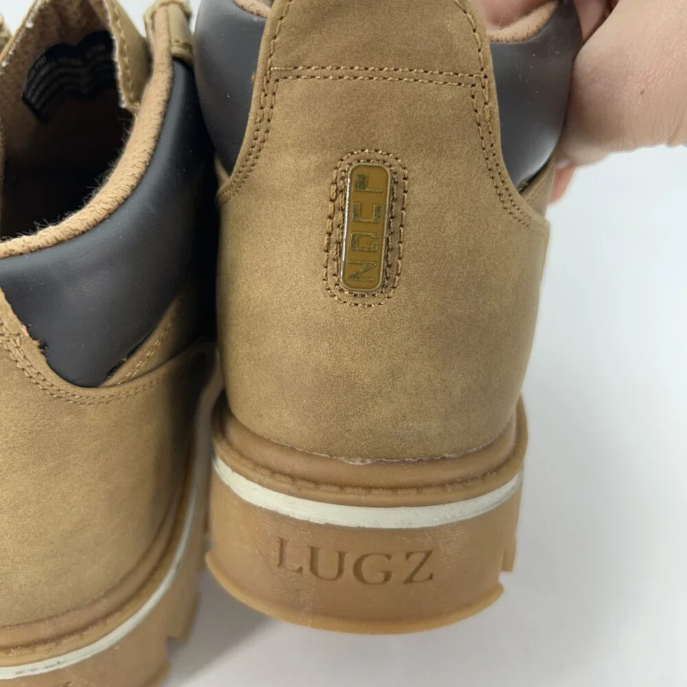 Lugz Chukka Boots Mens Size 12 Brown Ankle Synthetic Lace Up Casual Workwear